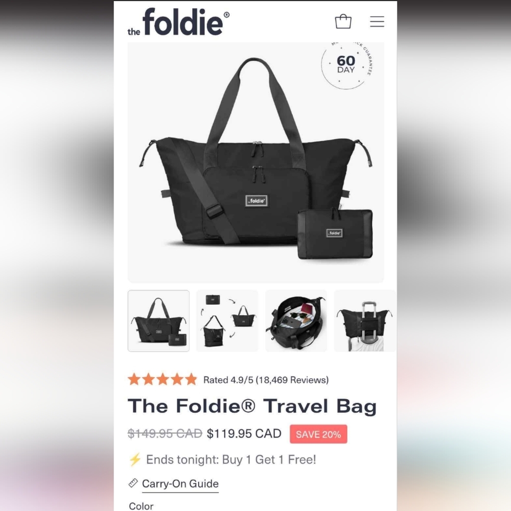 Foldie Travel Bag